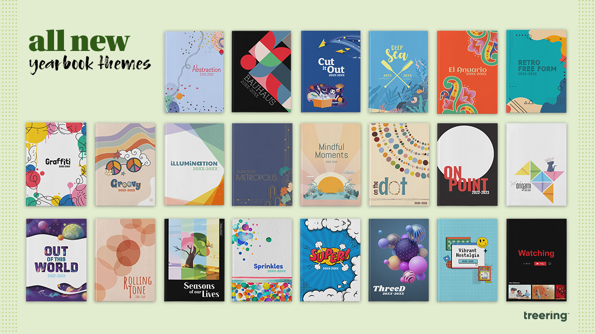 20 new yearbook covers and yearbook themes for elementary, middle, and high shcool